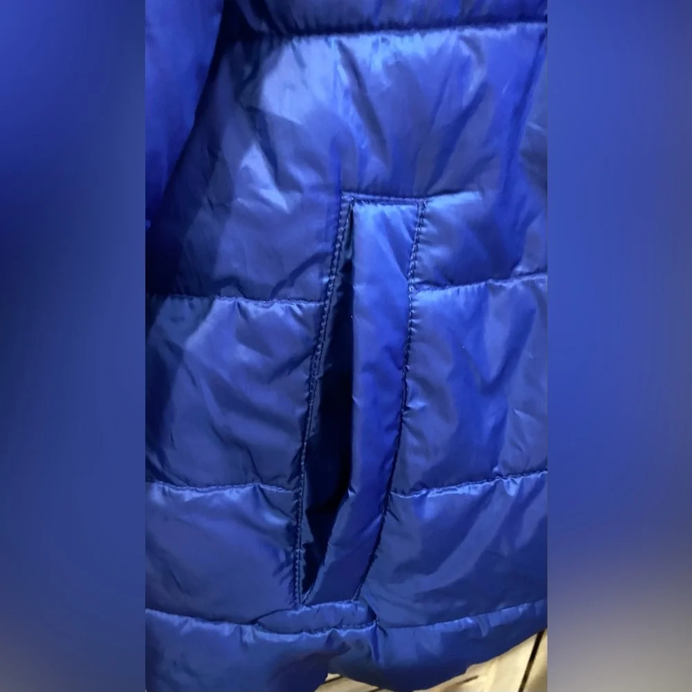 NORDSTROM brand Rich Royal Blue Puffer jacket. Size XL Lightweight Cozy warm - Picture 5 of 6